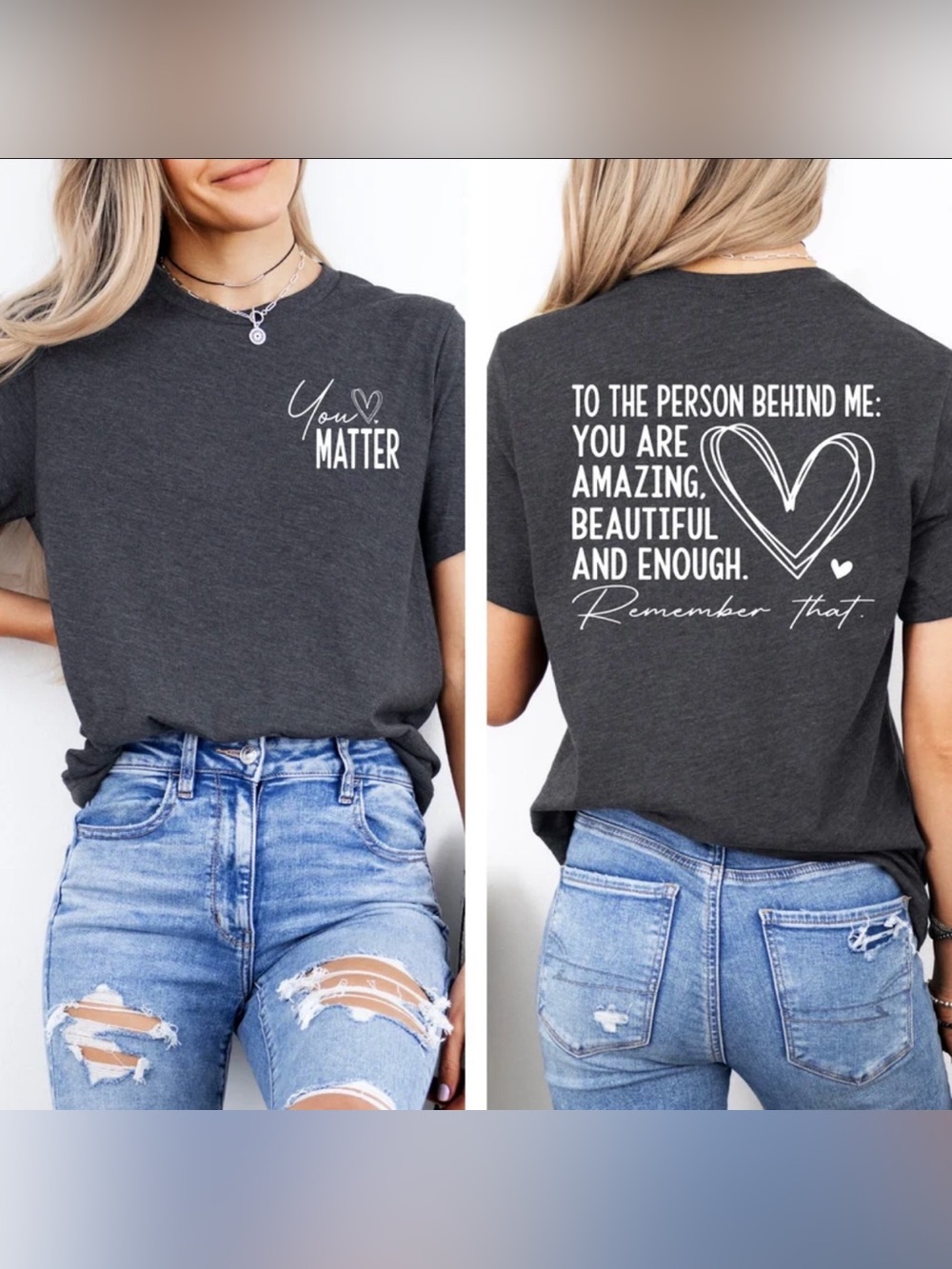 Custom made shirt : Dear person behind me